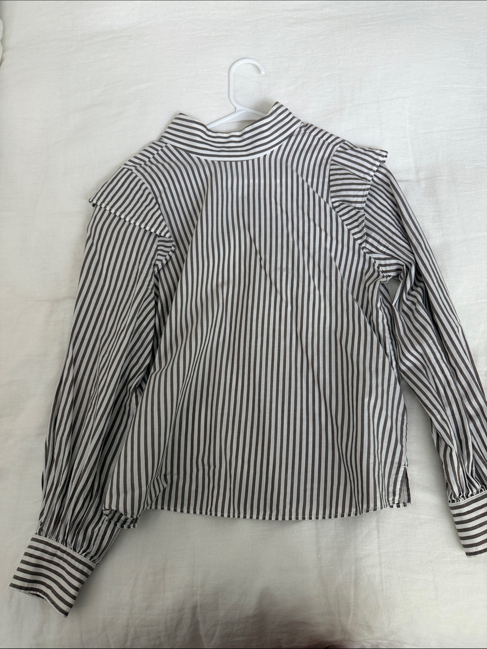 Brown Striped Long Sleeve Shirt